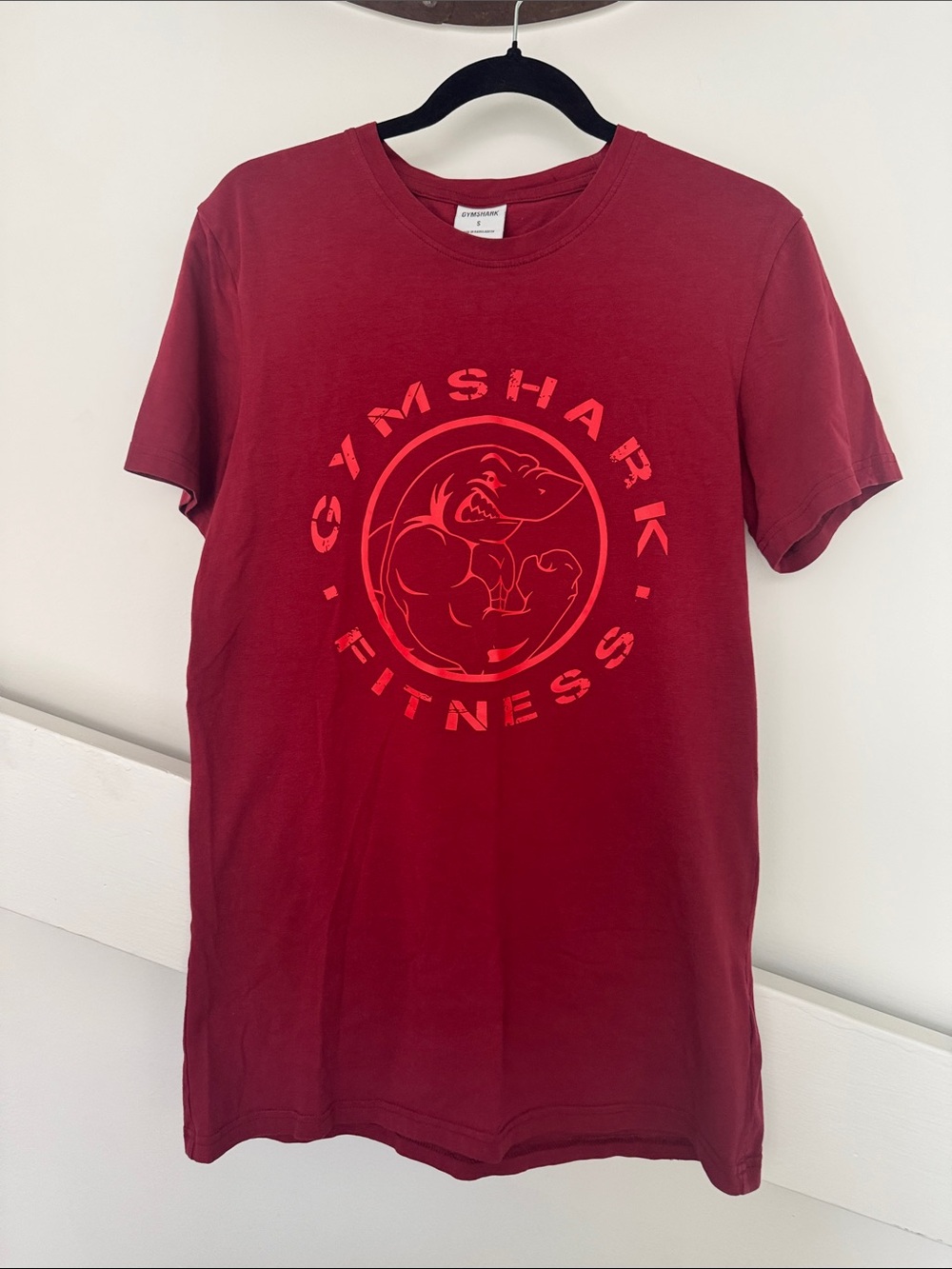 Gymshark Burgundy Red Graphic Tee